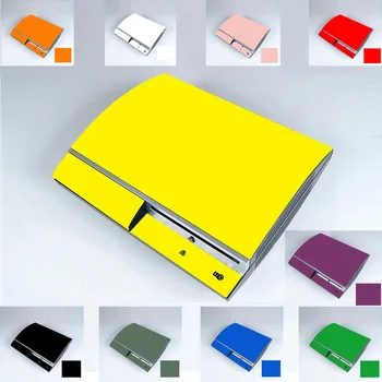 10 Čisti Čista Trdne Barve Vinil Kože Nalepke za Sony PS3 Original maščobe Kože Nalepke