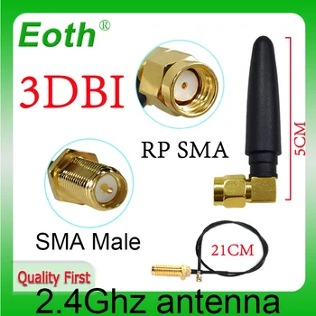 2,4 Ghz antena Wifi Antena 3dbi RP-SMA Priključek, 2.4 ghz antenne 2.4 G wifi antena usmerjevalnik IPX 1 IS SMA podaljšek Podaljšek