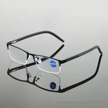 2023 Moških Lahki Daljnovidnost Očala Novi Kovinski Okvir, Vzmetne Noge Visoko Obravnavi Očala Proti Modra Svetloba Presbyopia Očala