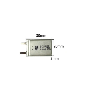 302030 3,7 V 120mAh Litij-Polimer Baterija Cell Brez Zaščitnih Za MP3, GPS, Bluetooth Zvočnik Slušalke Fotoaparat