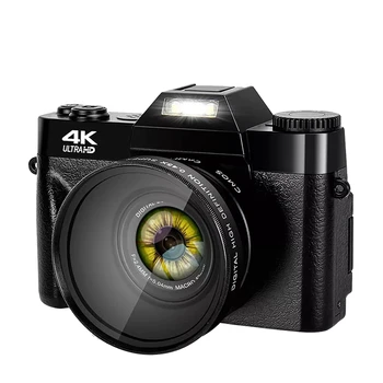 4K WIFI Web Cam Letnik Video Snemalnik 48MP Pretočne kamere Kamere Z širokokotni Objektiv
