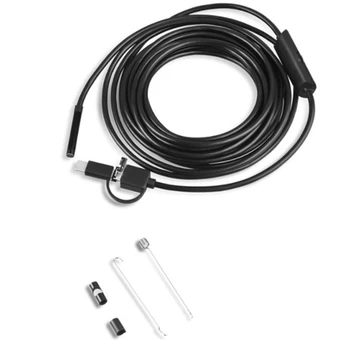 5.5 Mm TIP C USB Mini Endoskop 2M Trdi Kabel Kača Borescope Pregledovalna Kamera Za Pametni telefon Android, PC