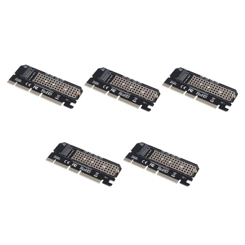 5X M. 2 Nvme SSD NGFF, Da PCIE 3.0 X16 Adapter M Tipka za Kartico Vmesnika Podprite PCI Express 2230-2280 Velikost M. 2 Polni Hitrosti