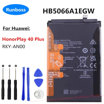 6000mAh HB5066A1EGW Prvotne Kakovostne Baterije Za Huawei Honor Igrajo 40 Plus 40Plus RKY-AN00 Zamenjava Baterije Telefona