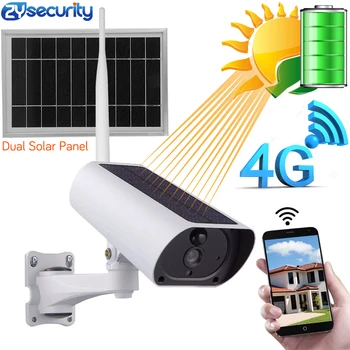7W Sončne Energije 4G Kartice SIM Brezžična IP Kamera 1080P 4X Zoom Avdio IR Nočni Prostem Video Nadzor Baterije CCTV Kamere