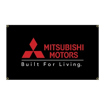 90x50cm Mitsubishis Motos Racing Zastava Poliester Natisnjeni Garaži ali na Prostem Dekoracijo Banner Tapiserija ft Zastavo Dekor,zastavo
