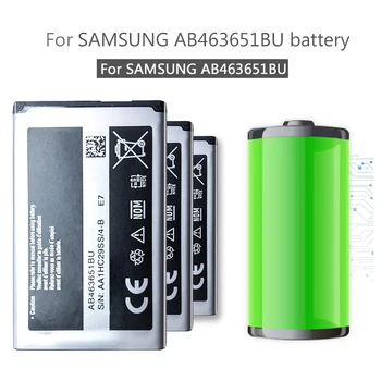 AB463651BC AB463651BE AB463651BU Baterija Za Samsung W559 S5620I S5630C C3200 F339 S5296 C3322 GT-C3530 S5610 s Skladbo Kode