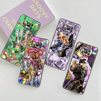 Anime JOJO Joseph Joestar Primeru Telefon Za Xiaomi Mi Poco X4 X3 NFC F3 F4 GT M5 M4 M3 M2 X2 F2 F1 Pro C3 5G Črni Pokrov