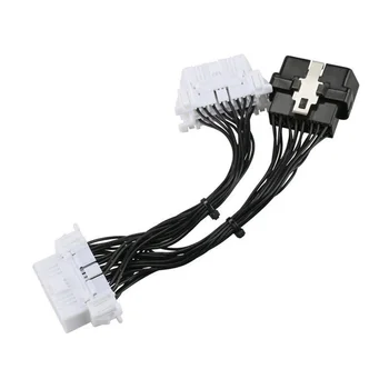 Avtomobilske OBD2 elektronski kabel, eno split dva podaljška, 0,15 M OBD eno povlecite dve kabel, OBD2 podaljšek
