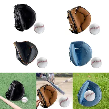 Baseball, Rokavice za pobiranje Trave Strokovno Zgosti PU Softball Rokavice Šport Vazeci Rokavice za Izvajanje Prakse Unisex Moški Ženske