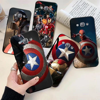 Captain America Marvel Za Samsung Galaxy A9 A8 Star A9S A7 A6 A5 A3 Plus 2018 2017 2016 Silikonski Mehko Črno Telefon Primeru Fundas