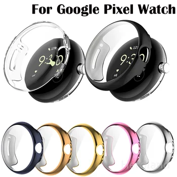Celotno Zaščitno Ohišje Pokrov Za Google Pixel Watch 2 1 SmartWatch Screen Protector Primeru Zamenjave Okvir Primeru TPU soft Shell