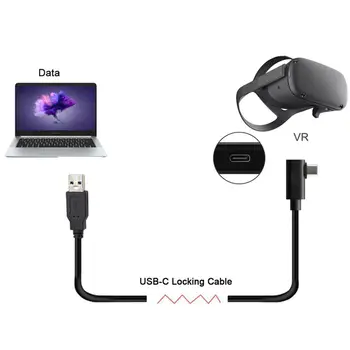 CY Xiwai Primerni za Oculus Povezavo VR Standarda USB 3.0, USB 3.1 Tip-C Levo, Desno pod Kotom, Vrsta Kabla
