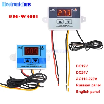 DM-W3001 12V 24V AC 110V 220V 10A Temperaturni Regulator Digitalni Inkubator LED Temperaturni Regulator Termometer, Stikalo za Sondo