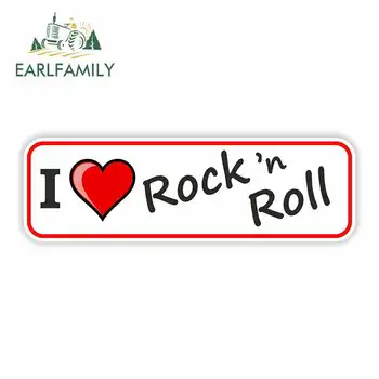 EARLFAMILY 13cm x 4,2 cm za I Love Rock N Roll Logotip Avto Nalepke Vinyl JDM Odbijač Prtljažnik Tovornjak Grafike Vetrobransko steklo Odbijača Windows