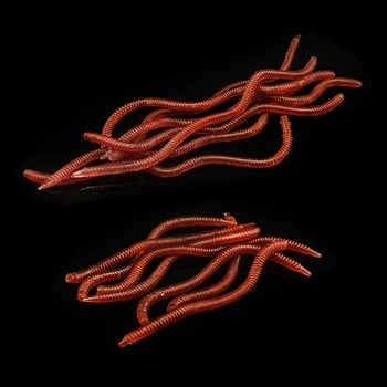 Earthworm Mehke Vabe za Ribolov Črvi Simulacije Earthworm Umetne Vabe Vaba Ribolov Kavelj Vab 8 cm/10 cm