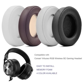 Elastični EarPads Kritje za Corsair RGB izhod za Slušalke Blazine Naušniki Padec Ladijskega prometa