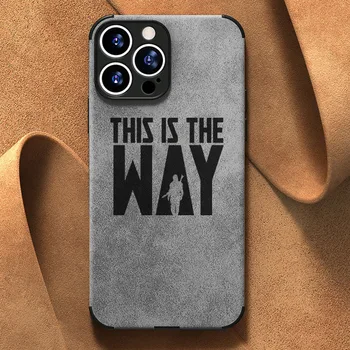 Fashion Star Wars Vgraviranim Vzorcem Za IPhone 13 12 11 14 Pro Max Mini XR XS X 8 Plus Mehka Silicij PU Usnje Primeru Telefon