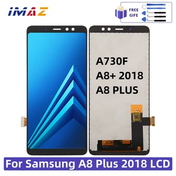 LCD zaslon Za Samsung Galaxy A8 Plus 2018 A730 Zaslon na Dotik SM-A730F Računalnike Plošča Sklop Zamenjava Za Galaxy A8+ 2018