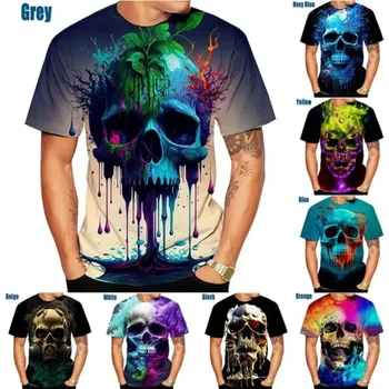 Lobanja, Tiskanje Evropi in Ameriki Prevelik Haikyuu Grafični Cosplay moška Oblačila Vrh Vroče 3d Tshirt za Moške Priložnostne T-shirt Vrhovi