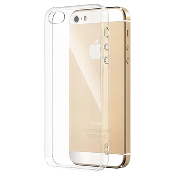 Luksuzni Silikonski Jasno Primeru Telefon za iPhone SE 2016 SE 2020 SE 2022 Plus 8 8 7 Plus 7 6s Plus 6 Plus 6 5s Pregleden TPU Pokrov