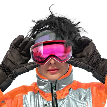 LUNA-Snowboard Očala za Odrasle, UV Zaščita, - Anti-megla, Sneg, Veter, Očala za Moške in Ženske, Pozimi