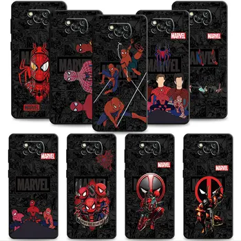 Marvel Strip Spiderman Tri Primeru Za Xiaomi POCO X3 NFC X4Pro X5 M3 F5 F1 za Moj 11 12 Lite 13 10T 11T 12X 9 9T Opomba 10Lite