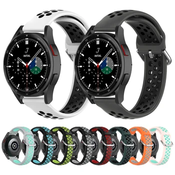 Mehki Silikonski Trak Za Samsung Galaxy Watch 4 classic 46mm 42mm manžeta Za Galaxy watch4 44 mm 40 mm Watchband Zapestnica