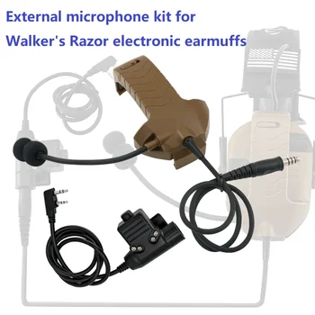 Mikrofon&Taktično U94 Pg Elektronski Muff Elektronski Streljanje Earmuff Adapter za Walker je Britev Anti-hrupa Streljanje Slušalke