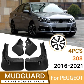 Mudflaps Za Peugeot 308 2016-2021 Blatnika Fender Blato Zavihek Stražar Splash Blatniki Avto Dodatki