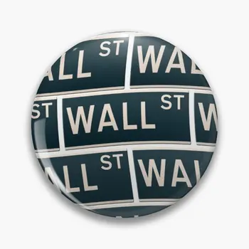 New York Street Prijavite Wall Street Wallp Mehko Gumb Pin Ovratnik Srčkan Moda Za Ženske, Kovinski Darilo Klobuk Ljubimec Dekor Značko Smešno Nakit