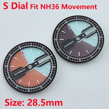 NH36 izbiranje prozorne plastike izbiranje Watch izbiranje S številčnico Primerni za NH36 gibanje watch pribor Watch orodje za popravilo