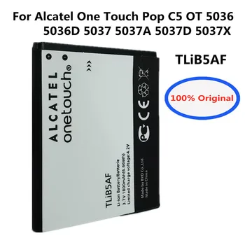 Novi Originalni TLiB5AF 1800mAh Baterija Za Alcatel One Touch Pop C5 OT 5036 5036D 5037 5037A 5037D 5037X Mobilnega Telefona, Baterije