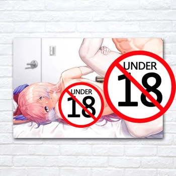Odraslih Anime Plakat Sexy Gola Punca Platno Slikarstvo Dekorativne Stenske Umetnosti HD Sliko Natisniti za Sobi Doma Dekor