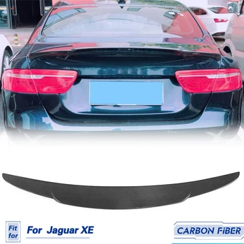 Ogljikovih Vlaken Zadaj Prtljažnik Spojlerji Za Jaguar XF XFL XE XEL X250 X260 2015-2019 Tuning Avto Zadaj Prtljažnik Spojler Krilo Ustnice Dodatki