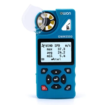 Owon Tuya 7-V-1 Vetra Meter Za 0,6-40 M/S Rang Temperatura Vlažnost Tester Za Merjenje Podporo Shranjevanje Podatkov