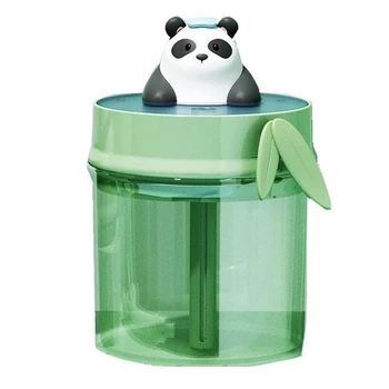 Panda z Visoko Kapaciteto Zraka Vlažilnik USB Maker Razpršilo Izklop Ultrazvočno Humidificador Za Otroke Darilo Zelena