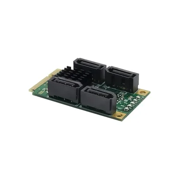 Pcie Do 4 Vrata SATA3.0 6Gbps Trdi Disk Adapter za Kartico Mini PCI Express, Da SATA 3.1 Krmilnik Širitev Kartico