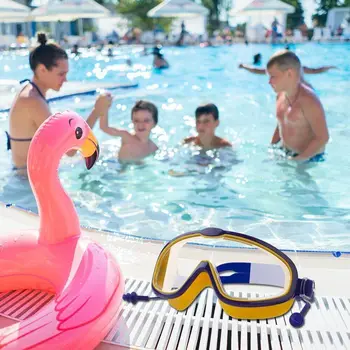Plavanje Očala Slušalka Nastavite Anti-Fog Zaščito pred UV žarki, Plavanje Očala S Čepi
