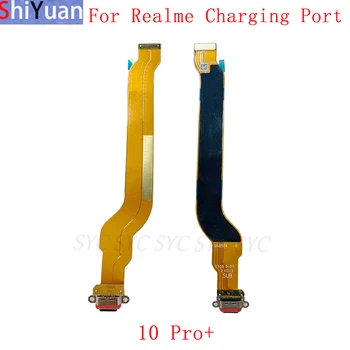 Polnjenje prek kabla USB Priključek Odbor Flex Kabel Za Realme 10 Pro+ Polnjenje Vrata Flex Nadomestni Deli