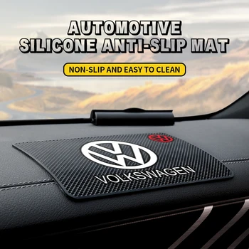 PVC Avto armaturne plošče Lepljivo Ne Zdrsne Mat Nosilec za Telefon, Anti-Slip Silikonska Obloga Za VW Volkswagen Jetta Golf Hrošč CC EOS GTI R32 MK4