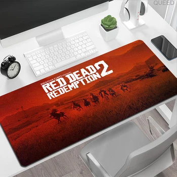 R-Rdeče Mrtev Online Gaming Tipkovnica Miška Ploščica Pc Gamer Dajanje daril za fanta Desk Mat Anime Srčkan Računalniške Opreme Mousepad