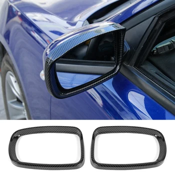 Rearview Mirror Dež Obrvi Dekoracijo Trim Za Dodge Charger 2015-2021 Chrysler 300C 2011-2021 ,ABS Ogljikovih Vlaken