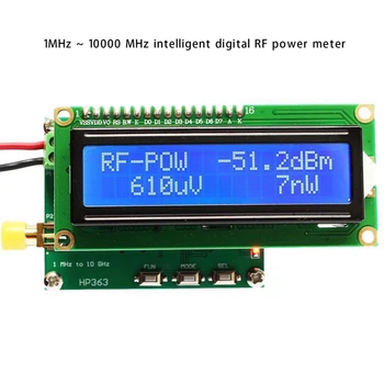 Smart Digitalni RF Moči Meter 1Mhz Do 10Ghz od -50 Do 0Dbm RF Signal Merilni Instrument, Modul za Nastavitev Slabljenja Vrednost Zelena