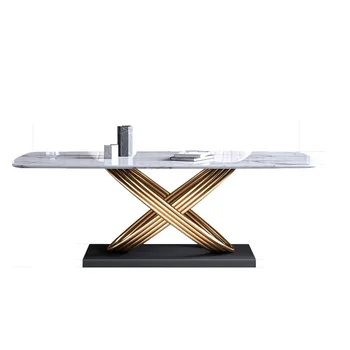 Sodobno minimalistično marmorja Skandinavskih doma jedilno mizo pravokotne