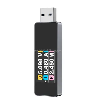 USB 3.2 Tester Multimeter Digitalni 4-30V 0-3A 0-90W Moči Meter, in Trenutno Tester Detektor Volmeter Ampermeter