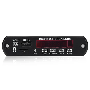 VROČE-4X Bluetooth 5.0, MP3 Odbor 5 v DC 12V Avto FM Radio Modul Podpira TF USB, AUX Za Telefon