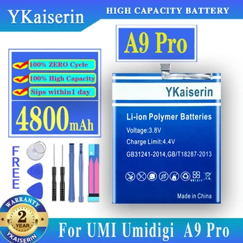 YKaiserin 9 Pro 4800mah Nadomestna Baterija Za UMI UMIDIGI A9 Pro A9Pro Visoko Zmogljivost Baterije + Skladbo Kode
