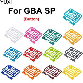 YUXI Za Gameboy Advance SP IPS Lupini Gumb Set Polno R L A B D-Pad Igralno Konzolo Gumb Celoten Sklop GBA SP Gumb Zamenjava