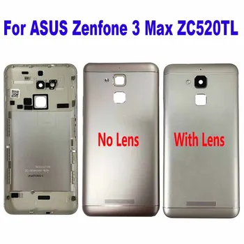 Za ASUS Zenfone 3 Max ZC520TL X008D pokrov Nazaj Primeru Stanovanjska Vrata Hrbtni Pokrovček Baterije